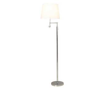Orlando Golvlampa vit krom