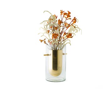 Alba Vas Cylinder med blommor