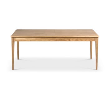 Höllviken Matbord | Vitpigmenterad Ek (Utan iläggsskivor)