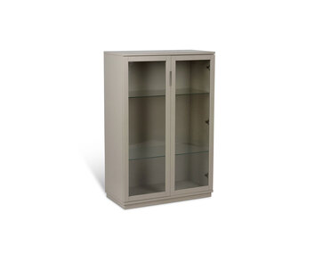 AOKO Skåp Glasdörrar Beige