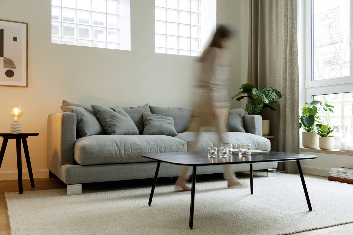Colorado Soffa 3-sits klädd i tyget Kiss 4 Light Grey