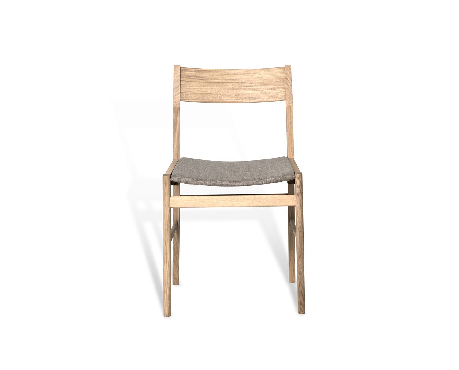 Siza Stol i vitpigmenterad ek med sits i linne