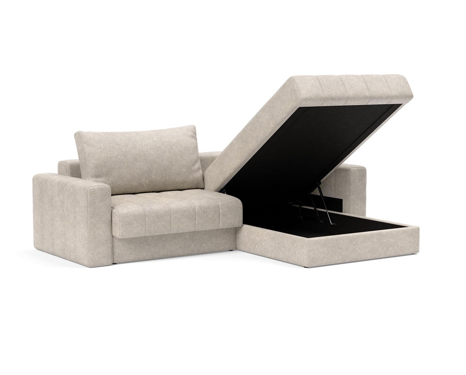 Akello Bäddsoffa Divan med armstöd i tyget 280 Avella Sand