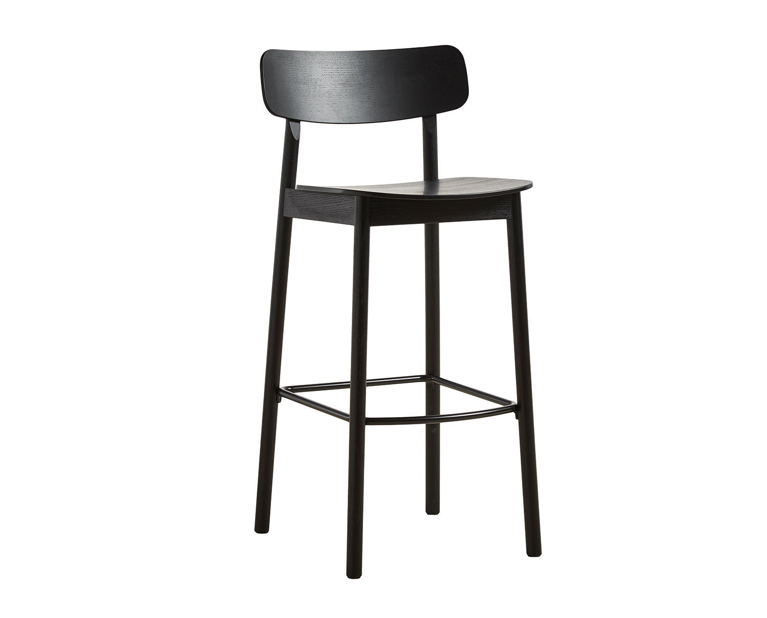 Soma Barstol Sitthöjd 75 Svartmålad Ask