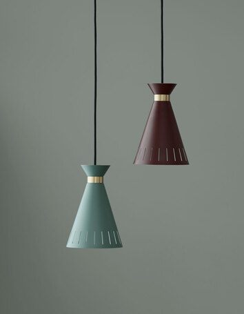 Cone-Pendellampa-Oxide-Red-Dusty-Green-Miljo