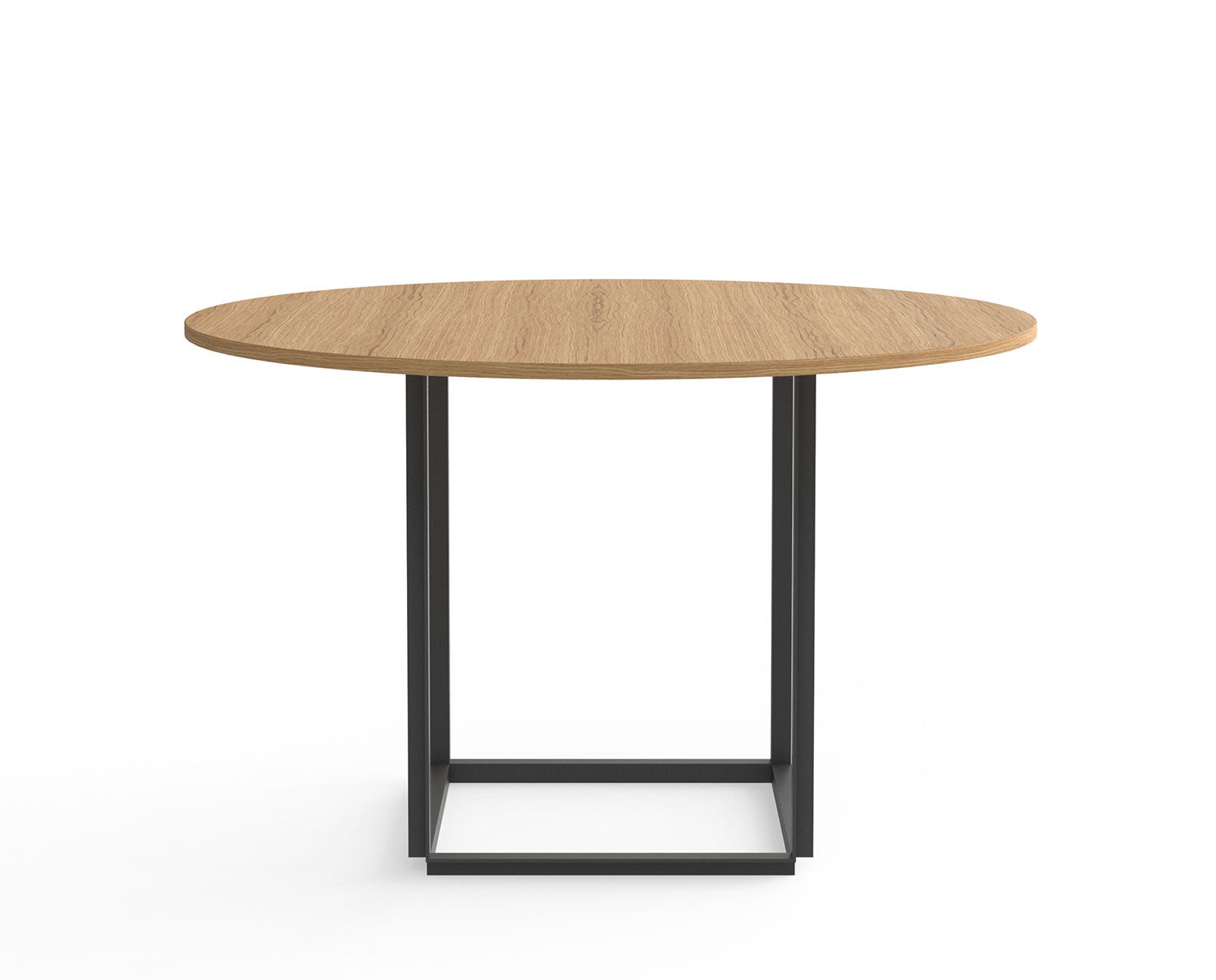 Ø120-Oak_Black-Front