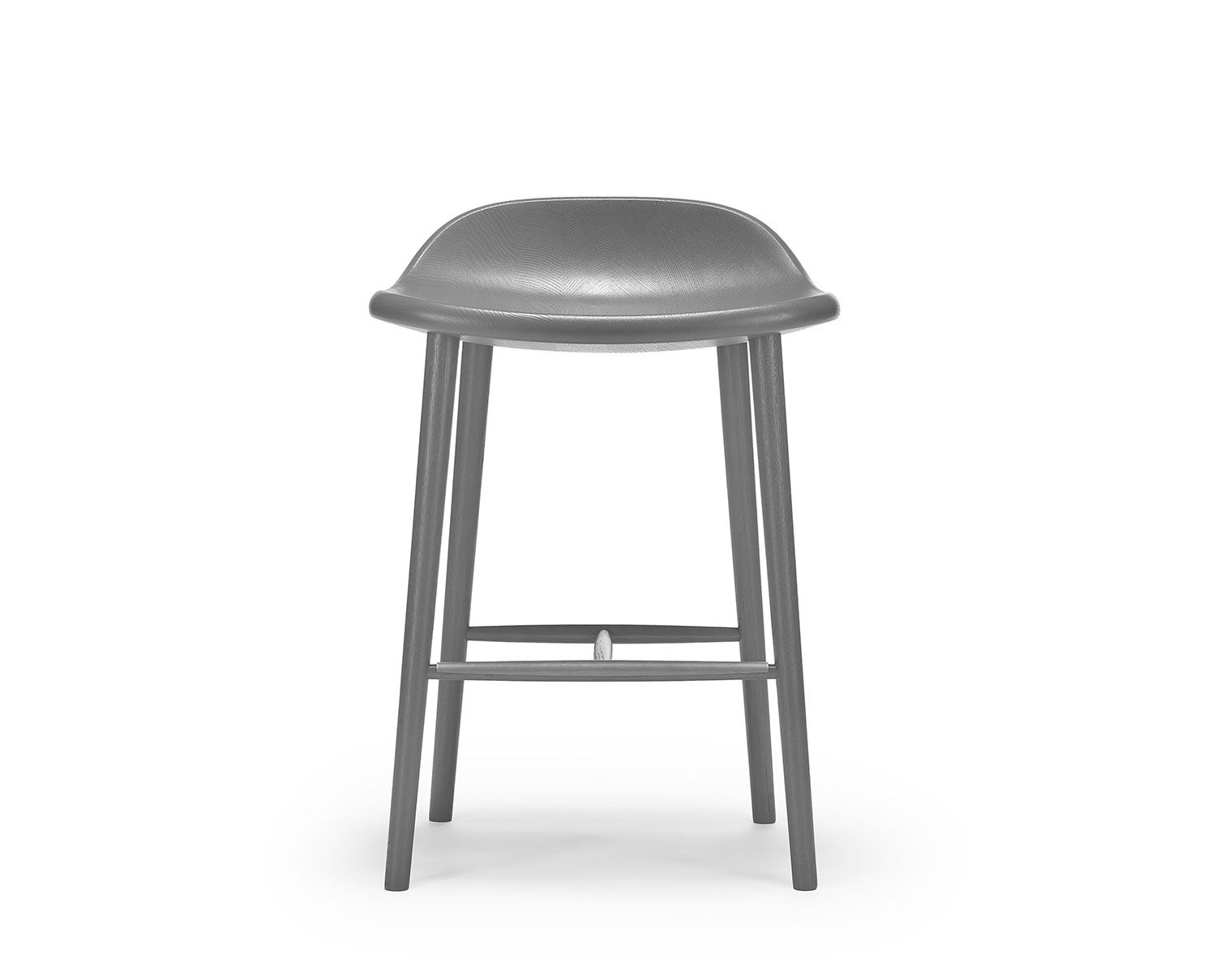 Miss Holly barstol i ek, SH 63 cm, kulör mörkgrå 62 | Stolab