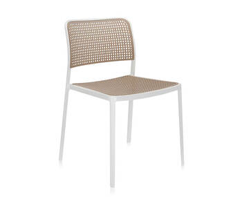 Audrey Stol Vit Sand