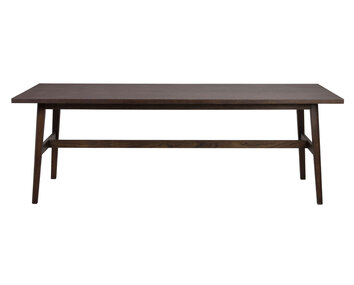 Plainfield Matbord 220 Brun Ek rakt framifrån