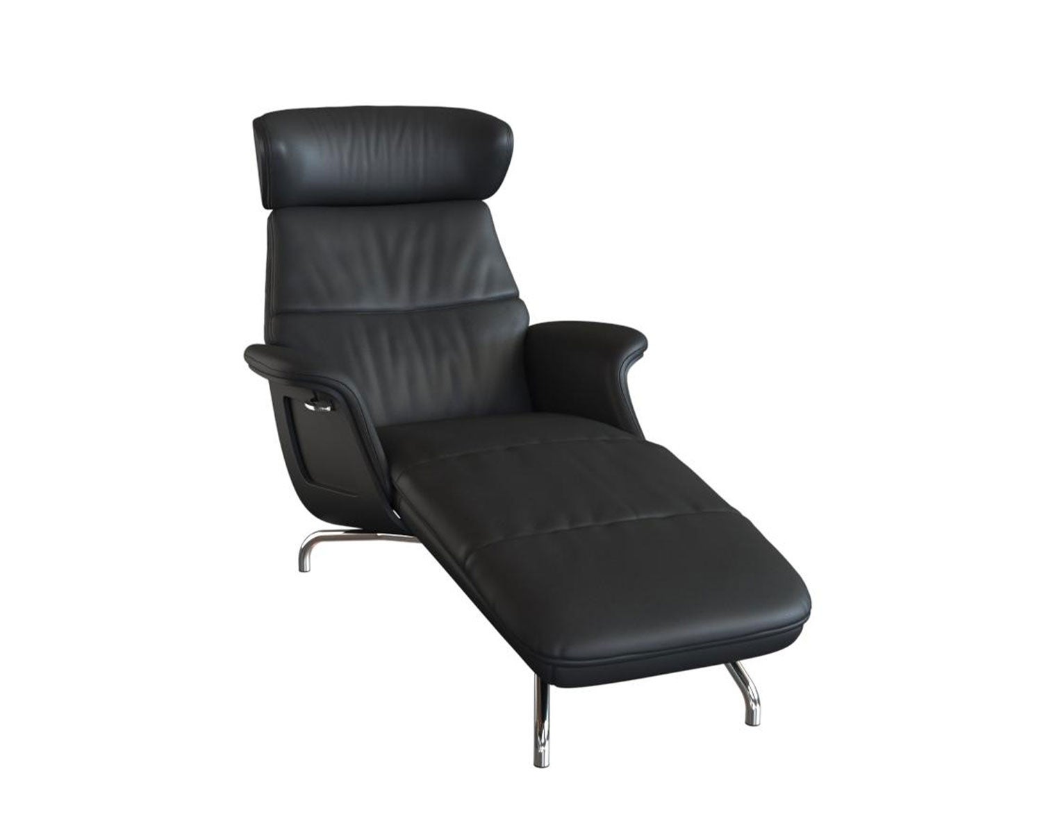 Clement Schäslong helklädd i läder Savoy Platin Black