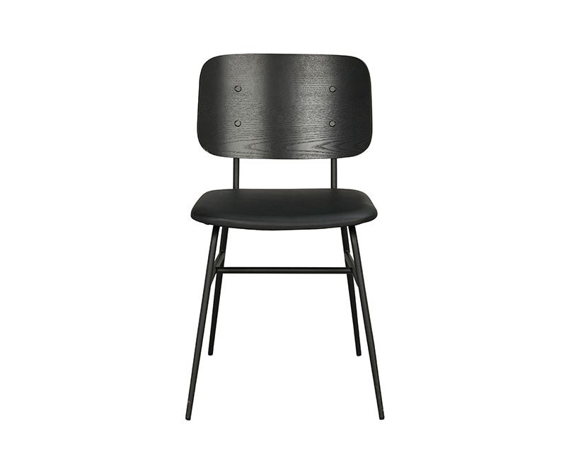 Brent Stol Svart Ask