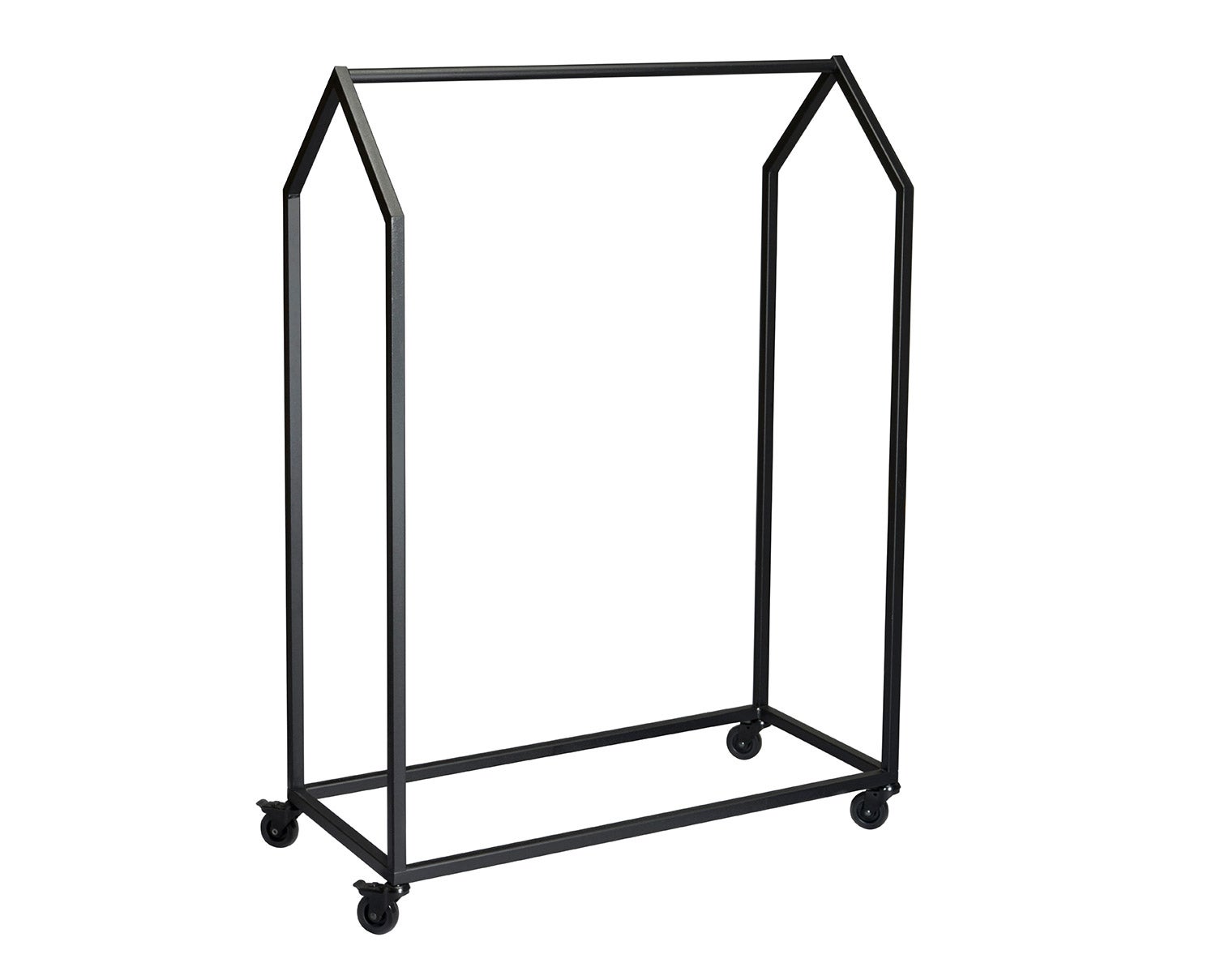 Clothing House Klädställning Svart Stål