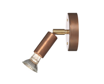 Star 1 Lampa Fast Montage Rå Koppar