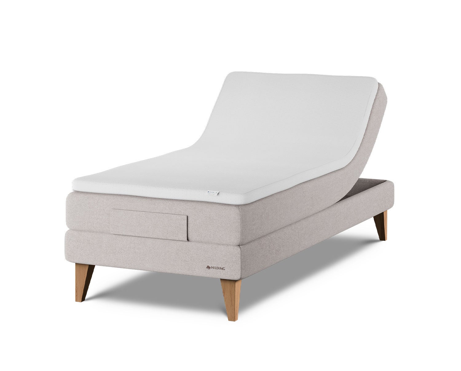 Family Start Ställbar Säng 90x200 i tyget Osby Beige