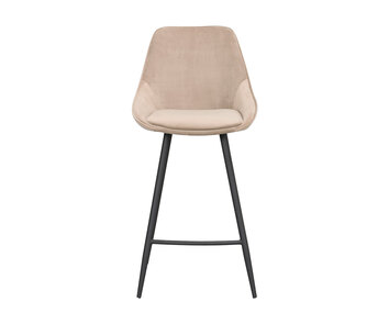 Sierra barstol beige sammet | Rowico