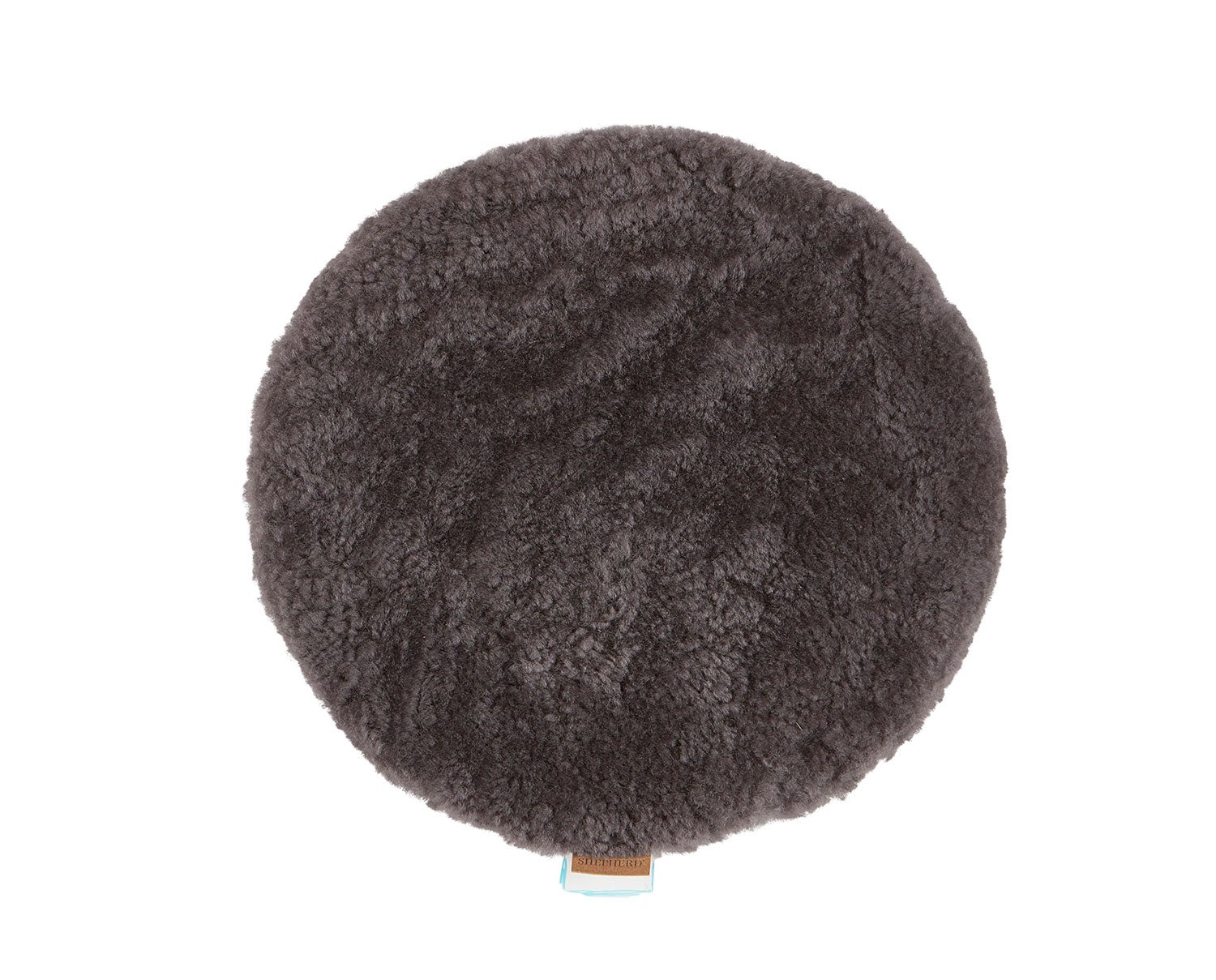 Jill stolsdyna vadderad 38 cm rund i färg carbon från Shepherd