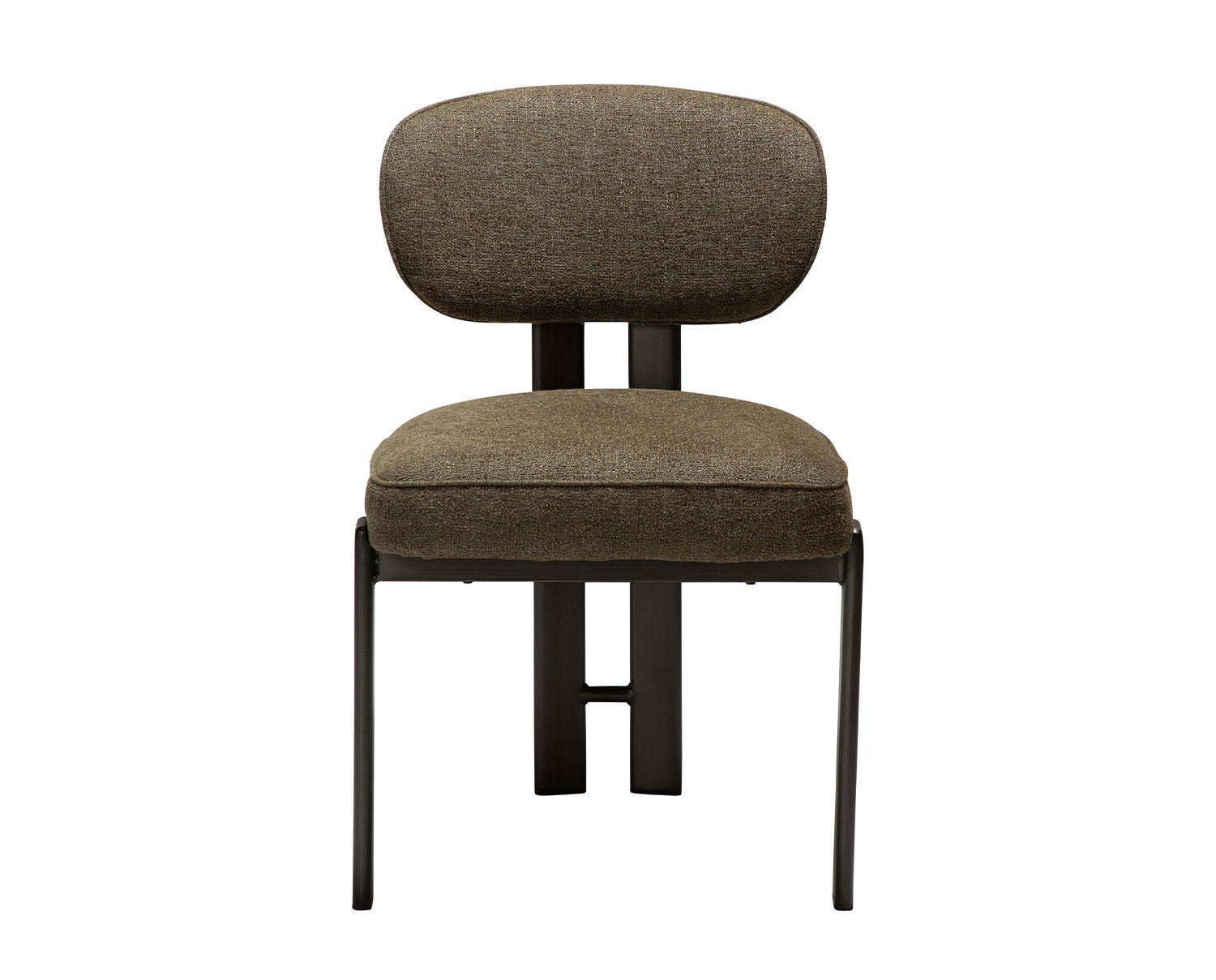 Dan-Form-Duct-Chair-Dark-Olive-Boucle-Antique-Pewter-1