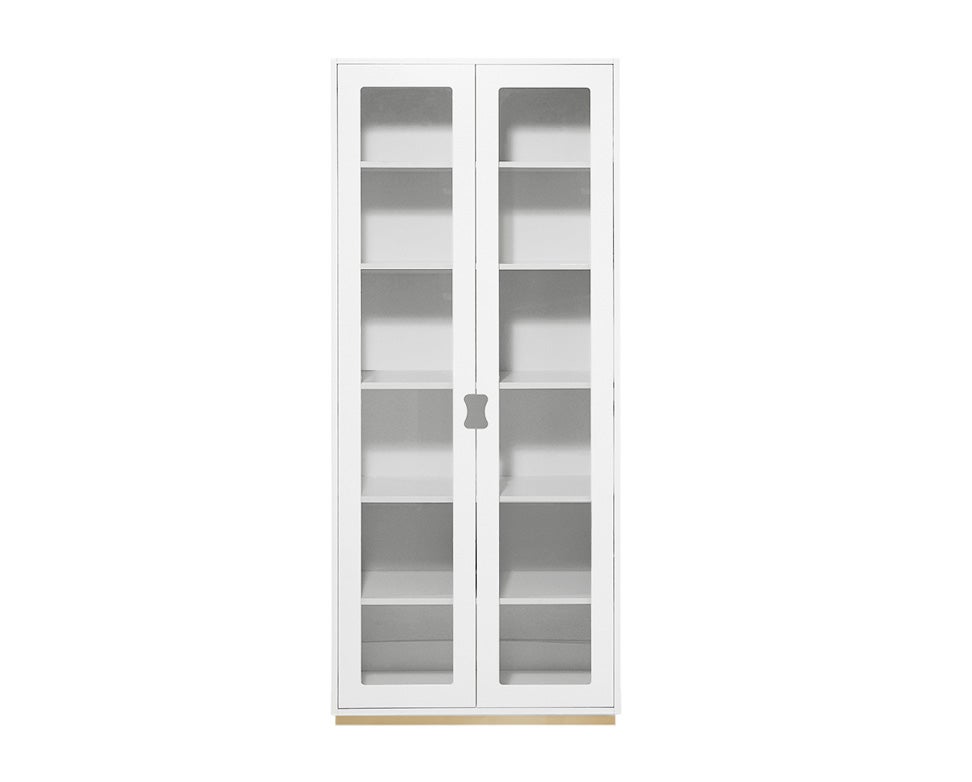 sno-snow-skap-F-vitrinskap-hog-vit