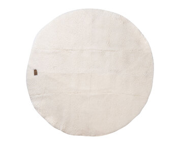 Ebba rund matta 120 cm i färg creme från Shepherd