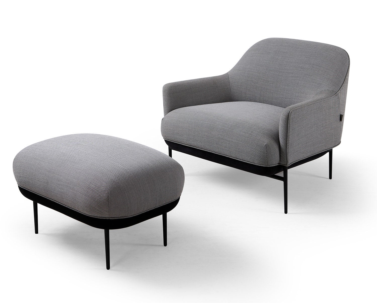 Chill Fåtölj med låg rygg och pall