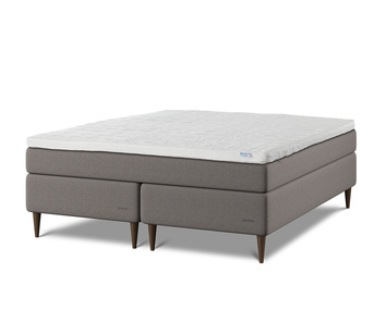 Kontinentalsäng Original Plus, 180 cm i tyg Eco Brungrå