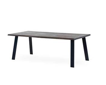 Exxet matbord Utställda ben Smoked Ek