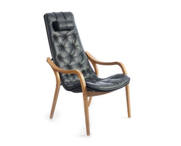 Conform Bravo fåtölj i svart läder.