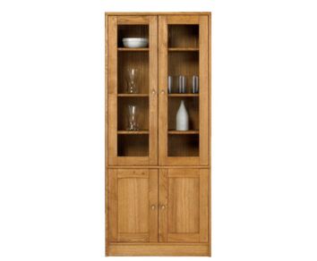 Ekliden E7 bred vitrin med glasdörrar