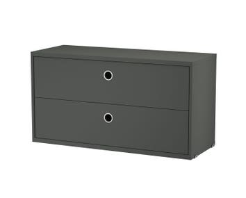 String Lådhurts 78x30 Mörkgrå