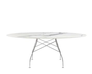 Glossy Bord Vit Skiva Kromben