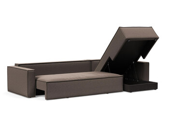 Newilla Bäddsoffa Divan i tyget 530 Bouclé Taupe