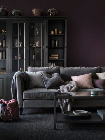 Carlton Soffa 3,5-sits med prydnadskuddar i olika färger