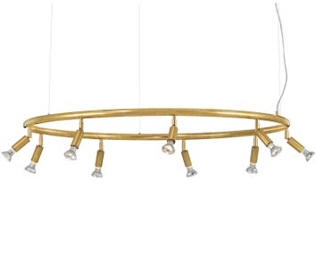 Star Rund Taklampa Rå Mässing