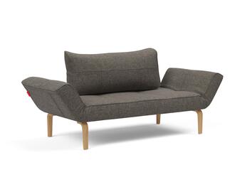 Zeal Bäddsoffa med bowben i tyget 216 Flashtex Dark Grey