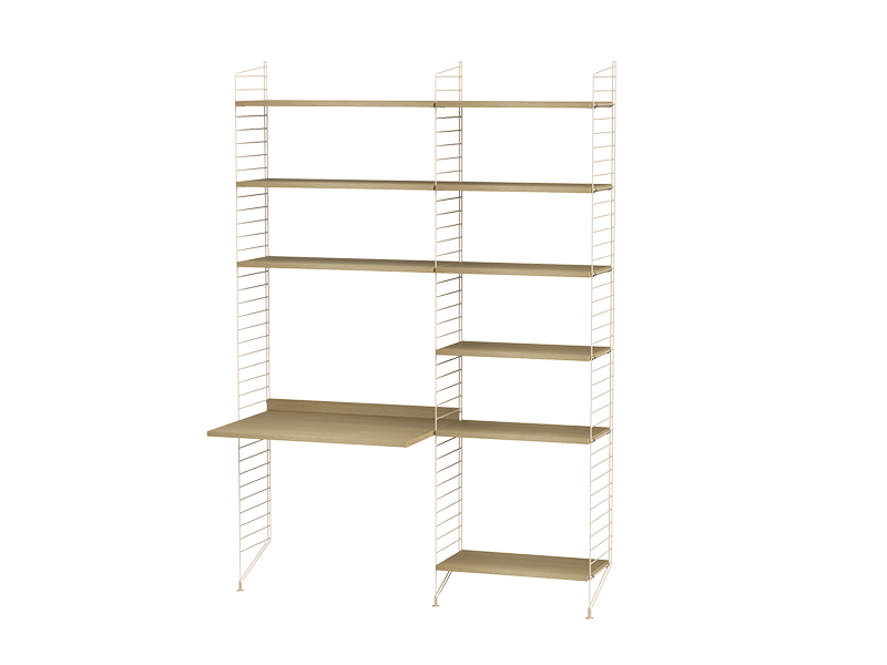 String kombination arbetsplats B Ek/ Beige