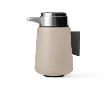 Vipp-9-Soap-Dispenser-Beige-Wall