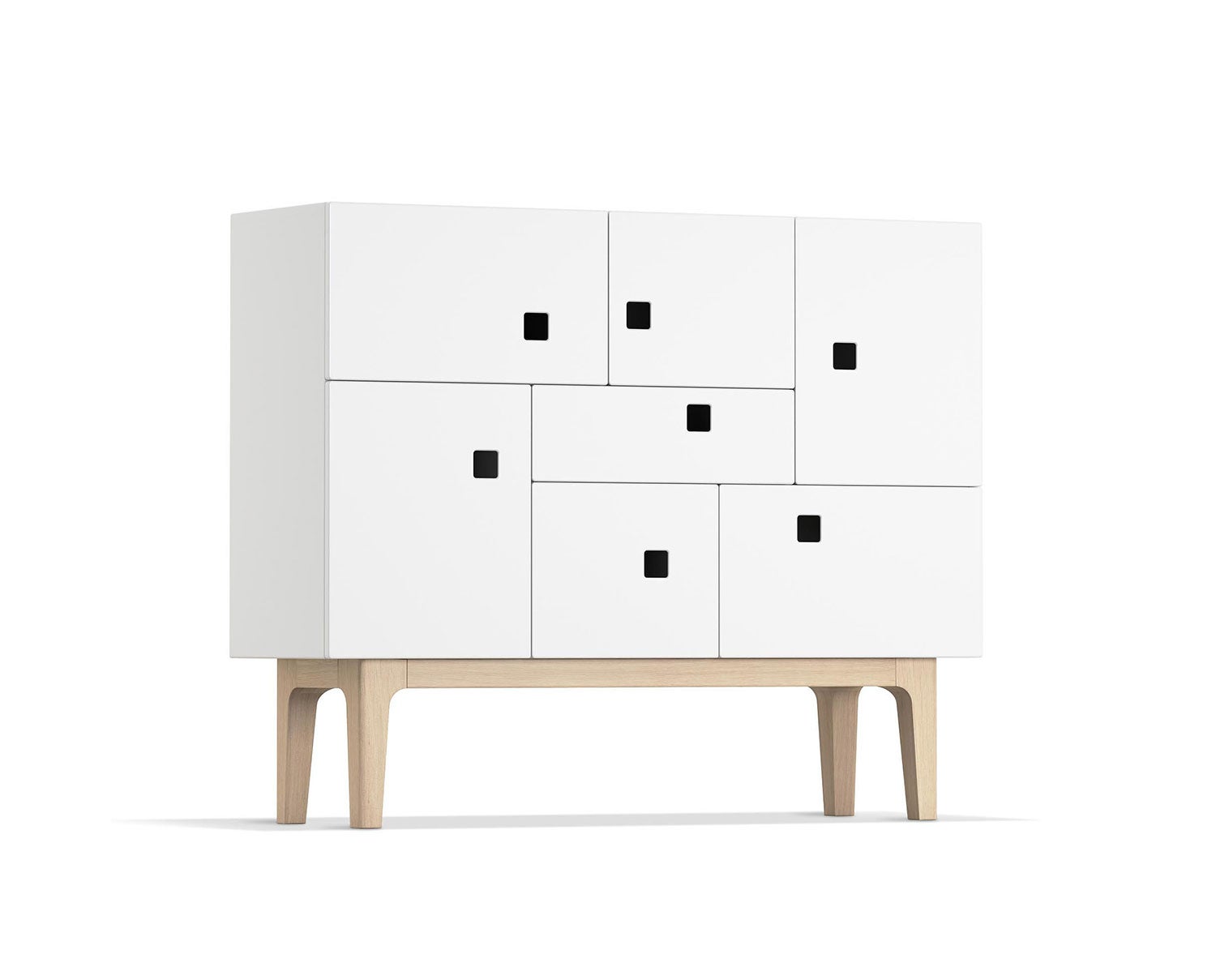 Peep C1 Skåp i färgen Vit med ben i vitpigmenterad ek