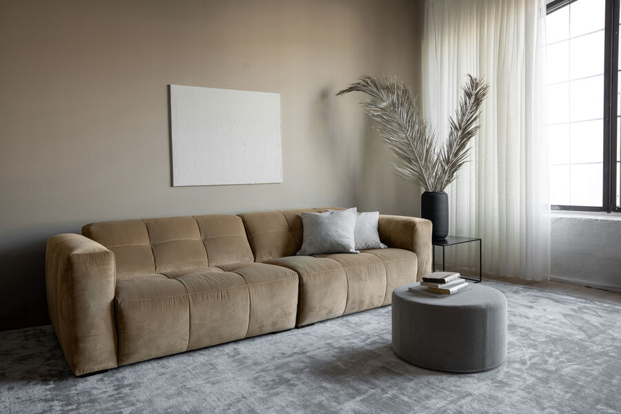 Bluemary Soffa 1,5sits+1,5sits i VELVET LUX