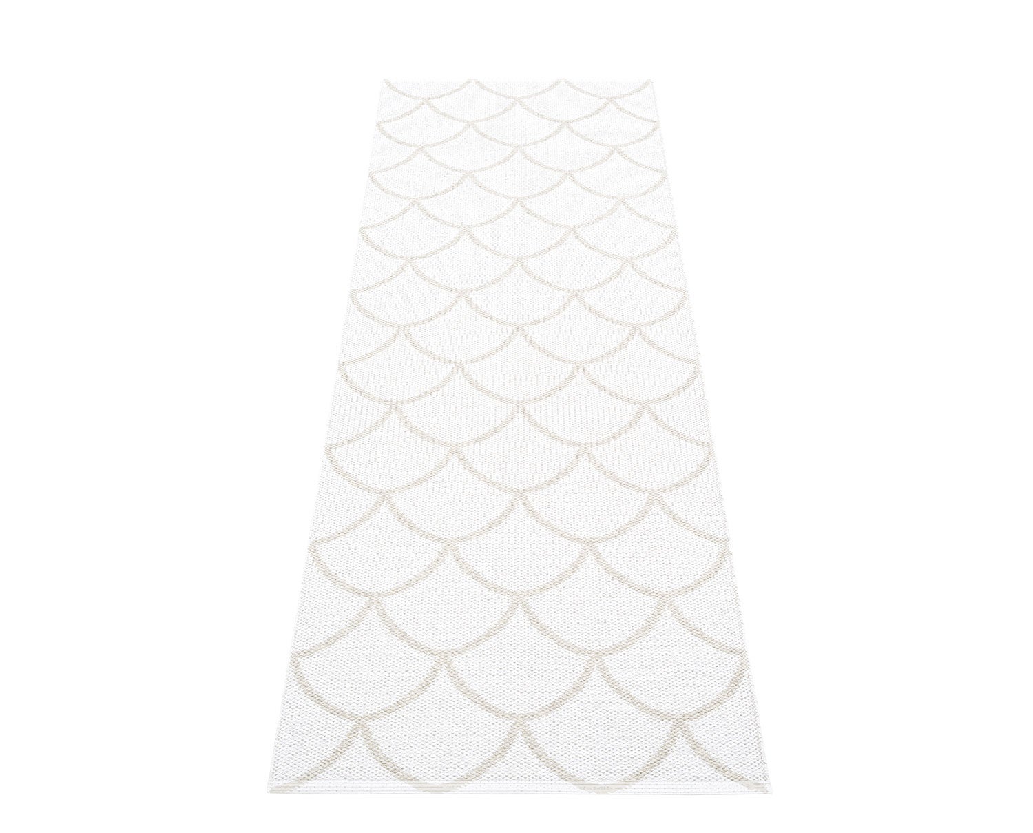 Kotte Gångmatta Fossil Grey White Baksida