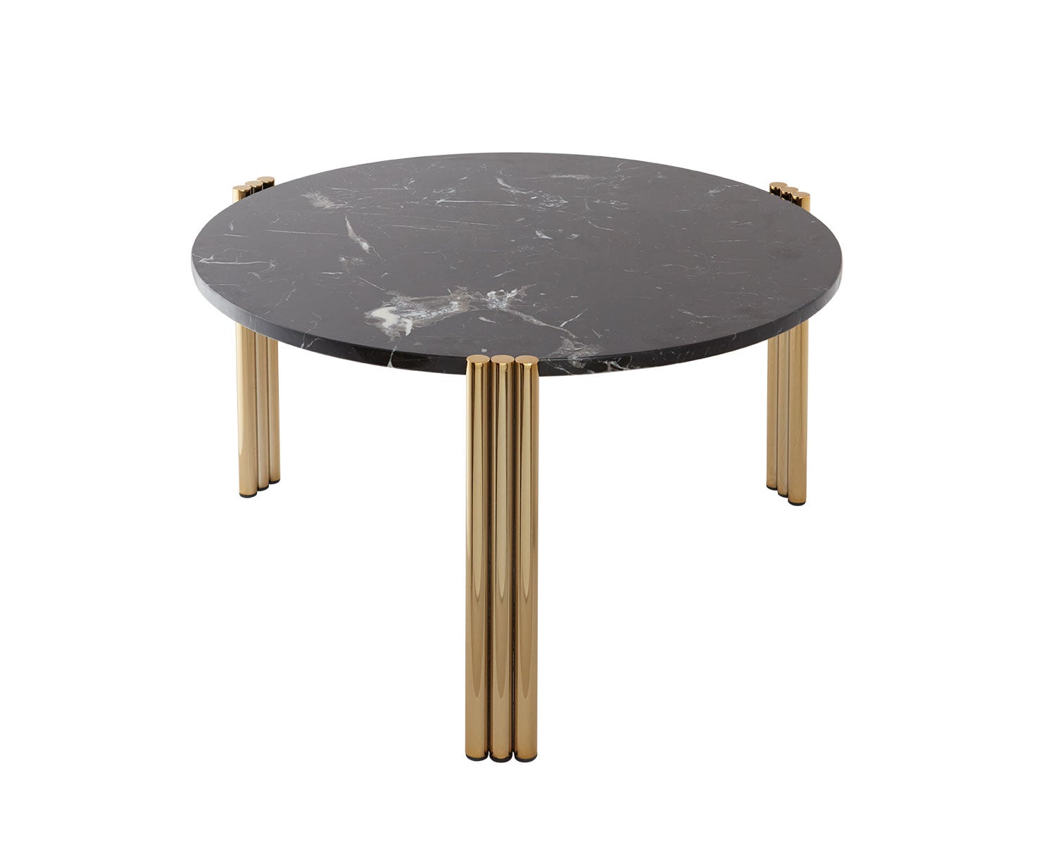 Tribus-Soffbord-Gold-Black-60xH35-CM