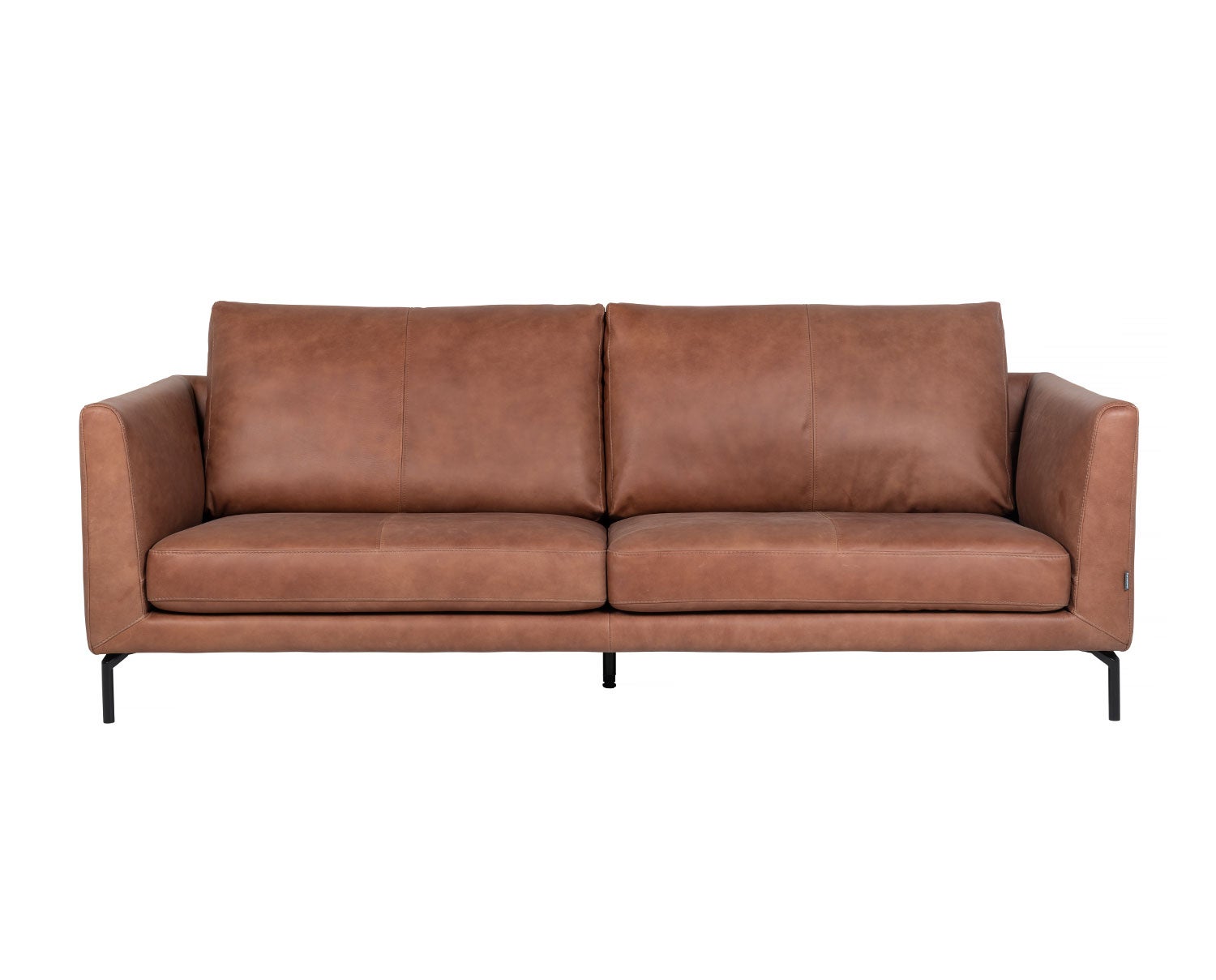 Francis Soffa 3-sits klädd i Bergamo Cognac