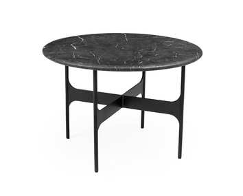 Floema Soffbord Ø60 centimeter Runt Svart Marmor