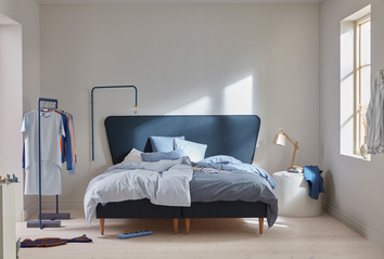 Original-Plus-Ramsäng-2st-90x200-cm-i-tyget-ECO-Blå-med-Vägghängd-Retro-gavel-6