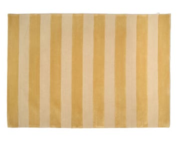 Stripe Boucle Matta i färgen Gul