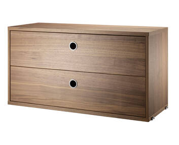 String Lådor 78x30  Valnöt