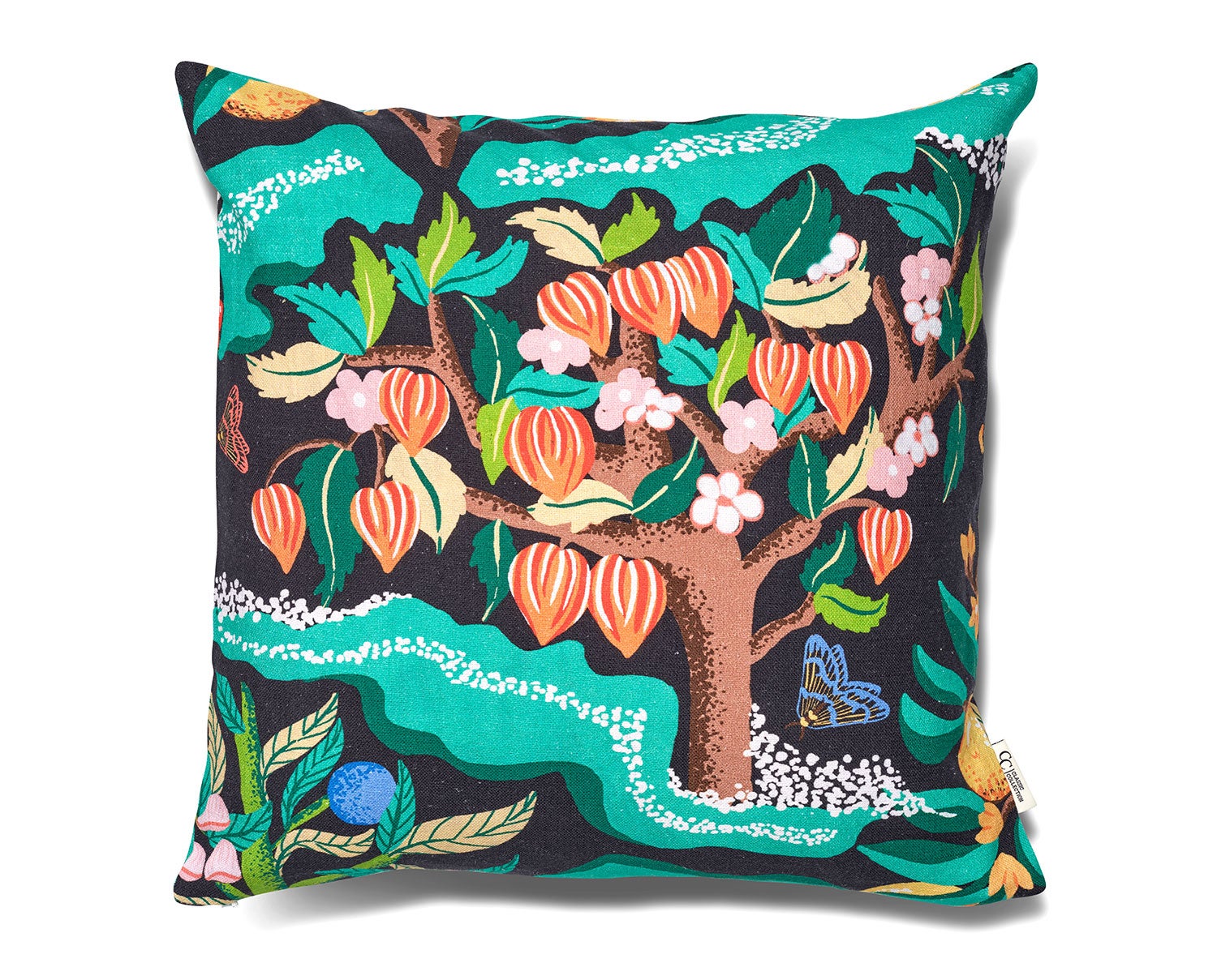 Botanical Cherry black cushion Classic Collection