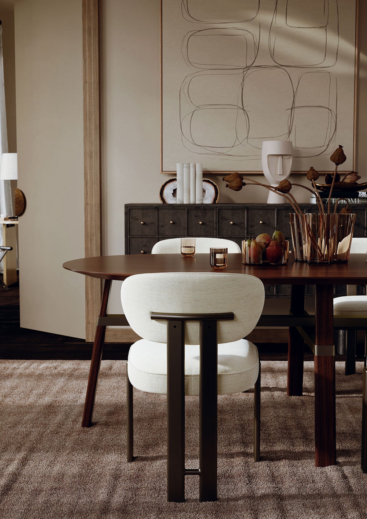 Dan-Form-Duct-Chair-Simply-Beige-Boucle-Lifestyle