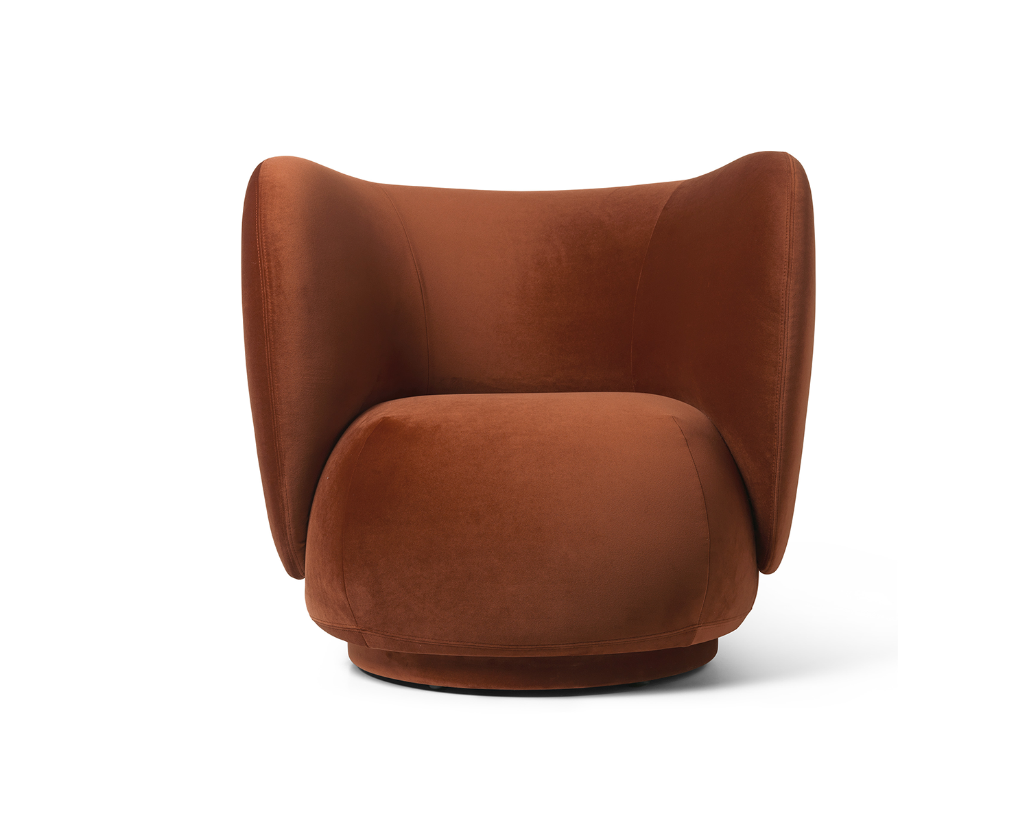 fermLIVING-Rico-Lounge-Chair-Rich-Velvet-Rust-1104268124