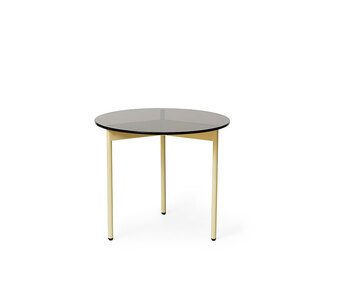 fromabove-sidetable-steel-butteryellow-smokedglass-52cm-warm-nordic