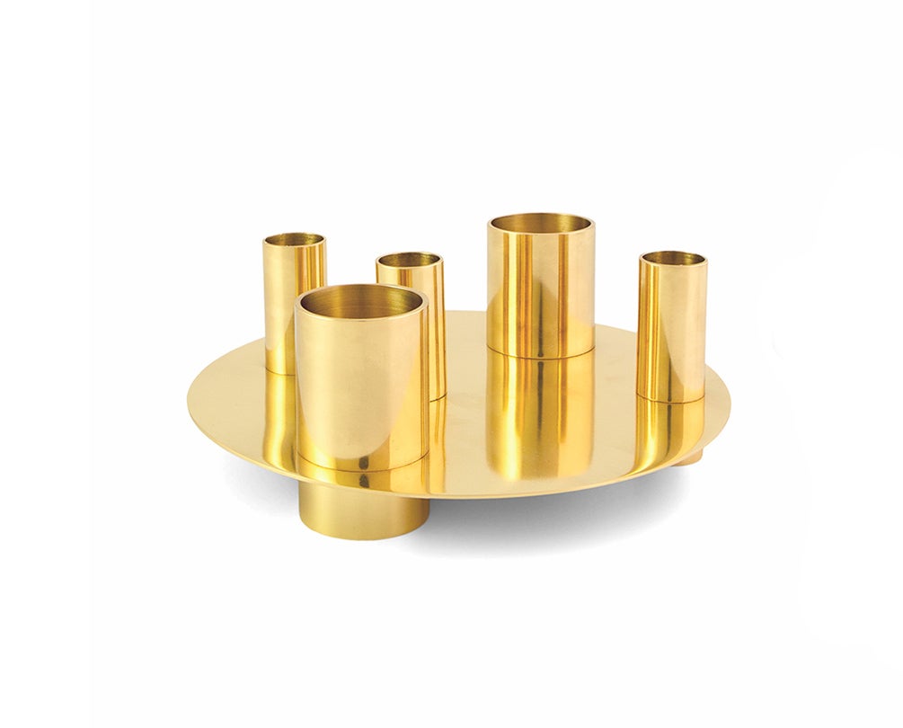 Awa Vas och Ljusstake Mässing